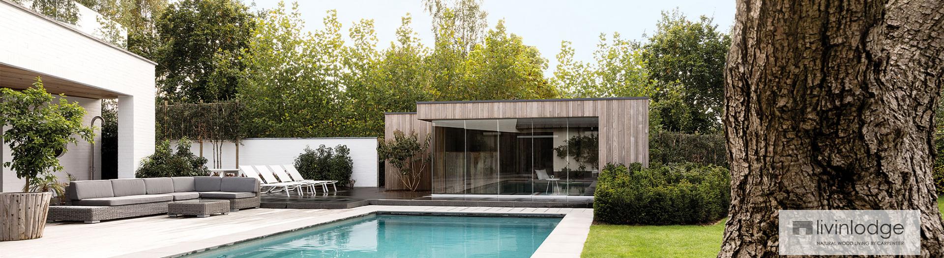 Holz Poolhaus Holz Poolhaus