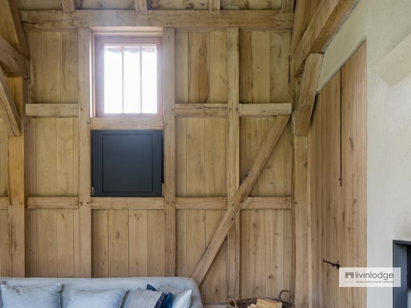 Eiken aanbouw als woonuitbreiding Eiken aanbouw als woonuitbreiding