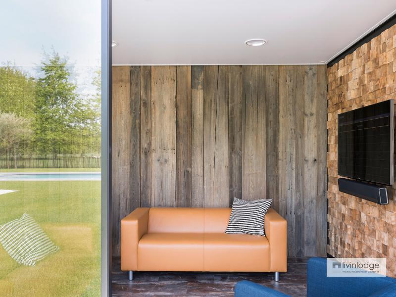 Moderne tuinstudio annex Houtoven te Brussel | Houten bijgebouwen op maat Moderne tuinstudio annex Houtoven te Brussel | Houten bijgebouwen op maat