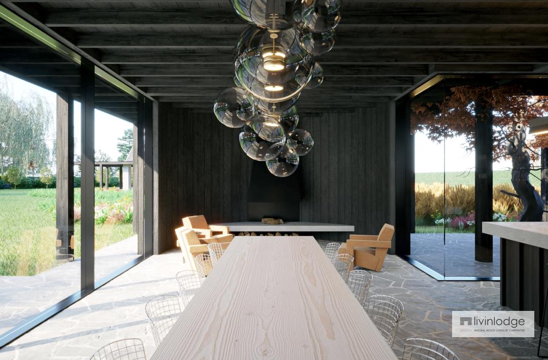 Intérieur du bureau de jardin moderne Intérieur du bureau de jardin moderne