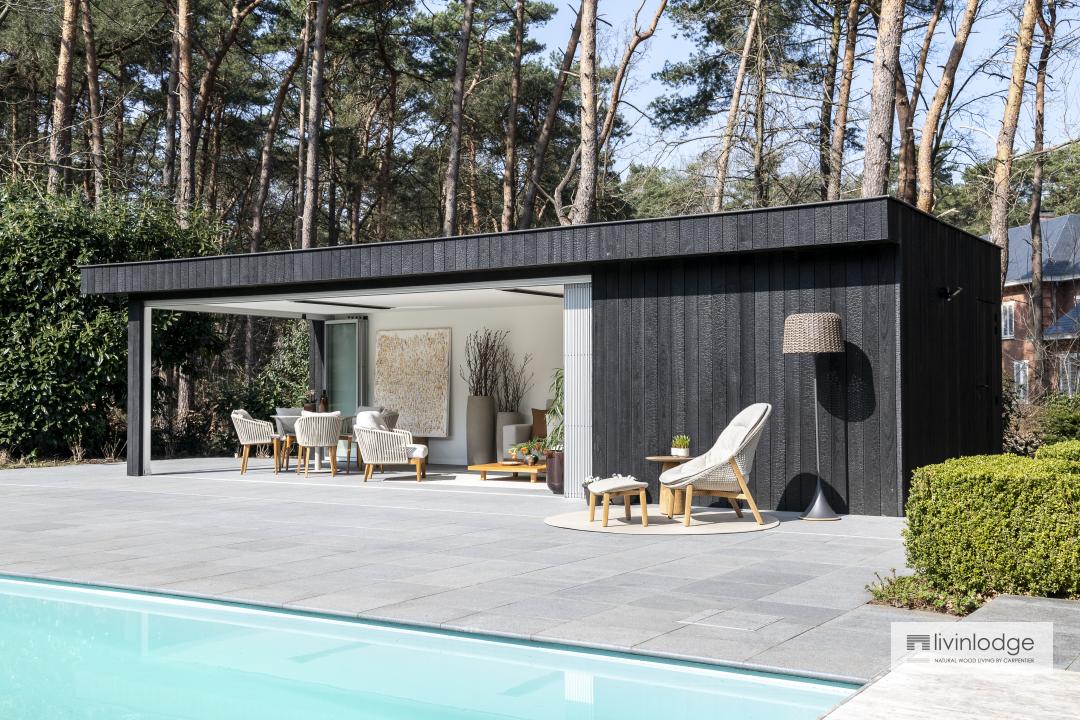Moderne poolhouse annex tuinberging Moderne poolhouse annex tuinberging